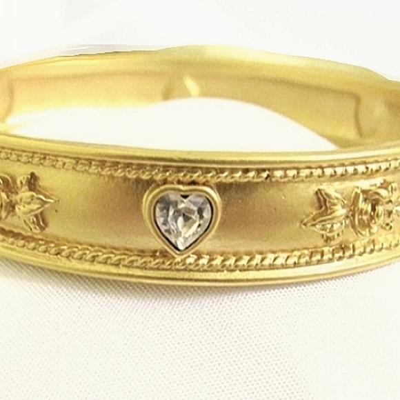 💛  Elizabeth Taylor LOVE BLOOMS Gold Bangle Bracelet NEW - Picture 12 of 12